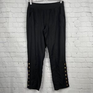 SOFT SURROUNDINGS Metro studded black ankle pants, size S Petite